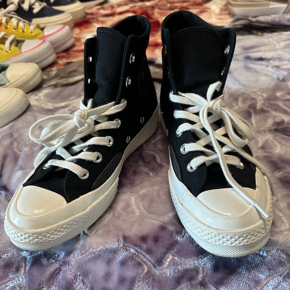 Converse Black and White Ankle Boots
